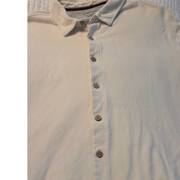 Weatherproof Vintage Mens L G Short Sleeve Button Down Shirt Beige - Picture 3 of 4